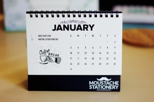 December Moustache Stationery 04 - The Homespun Chics