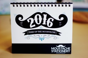 December Moustache Stationery 03 - The Homespun Chics