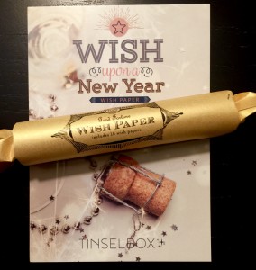 January TinselBox Wish Paper.The Homespun Chics