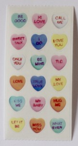 Candy Hearts Stickers