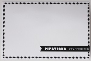 Pipsticks Blank Postcard Front