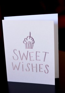 Parrott Design Studio Sweet Wishes Foil Card