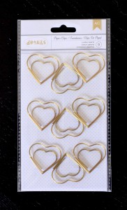 American Crafts Designer Desktop Essentials Heart Clips