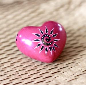 SMOLArt Hand-painted Soapstone Heart