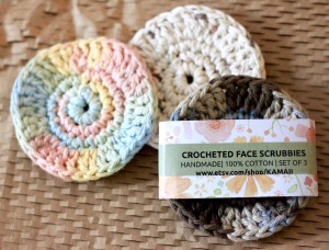 Kamaii Crocheted Face Scrubbies