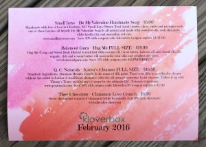 February 2016 Kloverbox info card