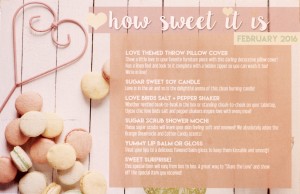 February 2016 Peaches & Petals theme info card