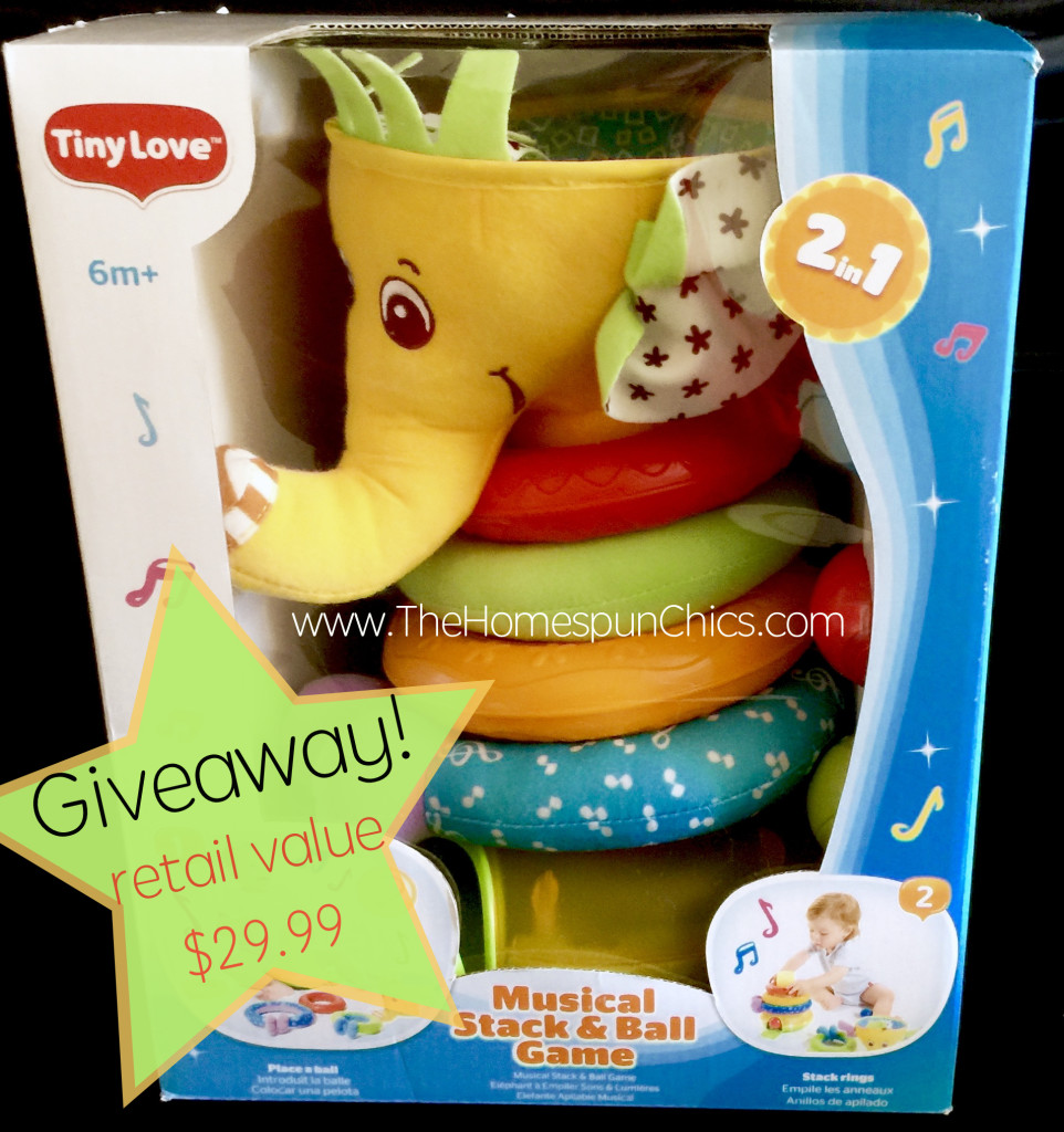 Giveaway.TinyLove Musical Stack & Ball Game