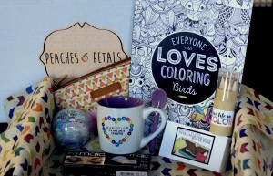 March 2016 Peaches and Petals display