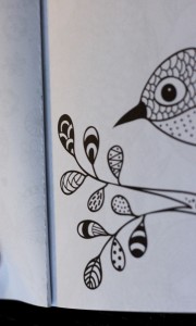 Everyone Loves Coloring Birds perforated edges