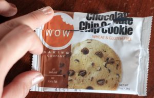 Wow Chocolate Chip Cookie wrapper