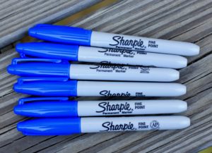 Random blue sharpies