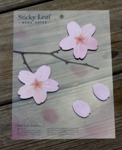 Appree Sticky Leaf Cherry blossom sticky notes