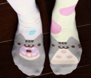 Pusheen the Cat socks worn