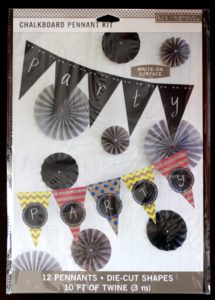 K&Company Chalkboard Pennant Kit