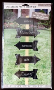 K&Company Chalkboard Party Arrow Kit