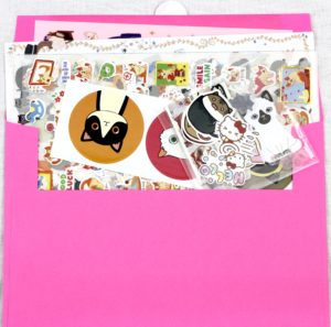 May 2016 Stickii Club Cute Pack envelope open