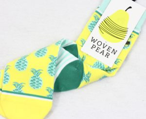 Woven Pear Pineapple Socks