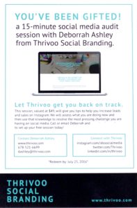 Thrivoo gift certificate