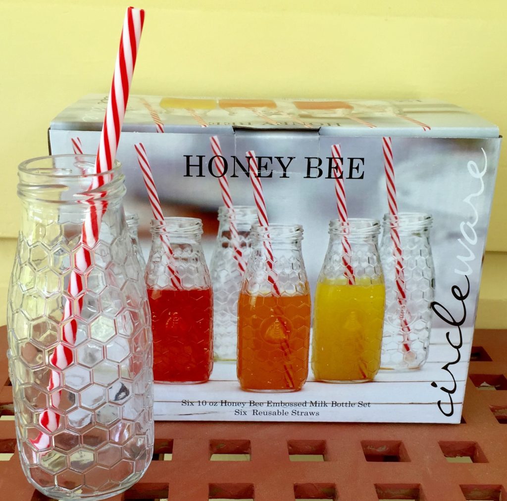 Circleware Honey Bee Milk Bottles