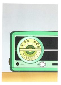 Sutil X Vintage Green Cuba Radio Print