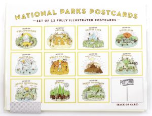 Ello There National Park Postcard Set back