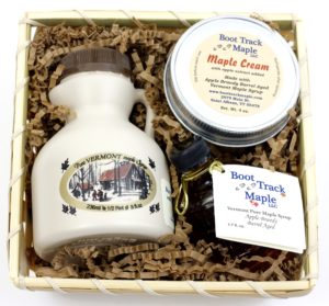 Boot Track Maple Gift Basket display