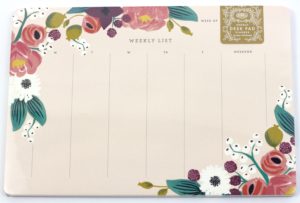 Rifle Paper Co. weekly desk planner