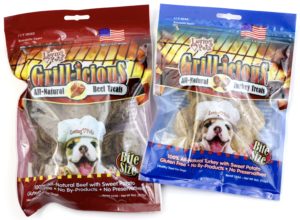 Loving Pets Grill-icious All Natural Beef Treats & Turkey Treats