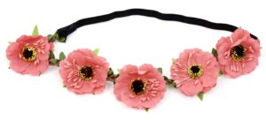 July 2016 Peaches and Petals flower headband