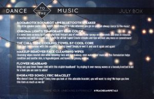 July 2016 Peaches and Petals info card