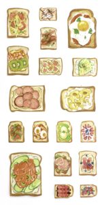 Stickii Club tea sandwich stickers