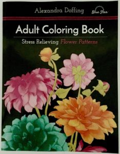 Stress Relieving Flower Patterns Coloring Book