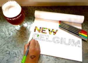 New Belgium Brewing Adult Coloring Book page