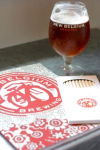 New Belgium Coloring Book with pencils