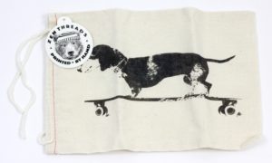 Longboard Dachshund drawstring bag