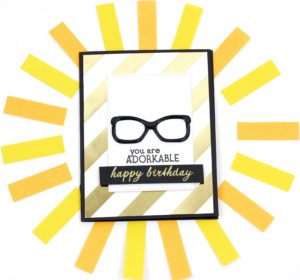 Handmade Happy Mail dork birthday card