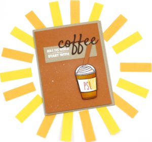 Handmade Happy Mail coffee card