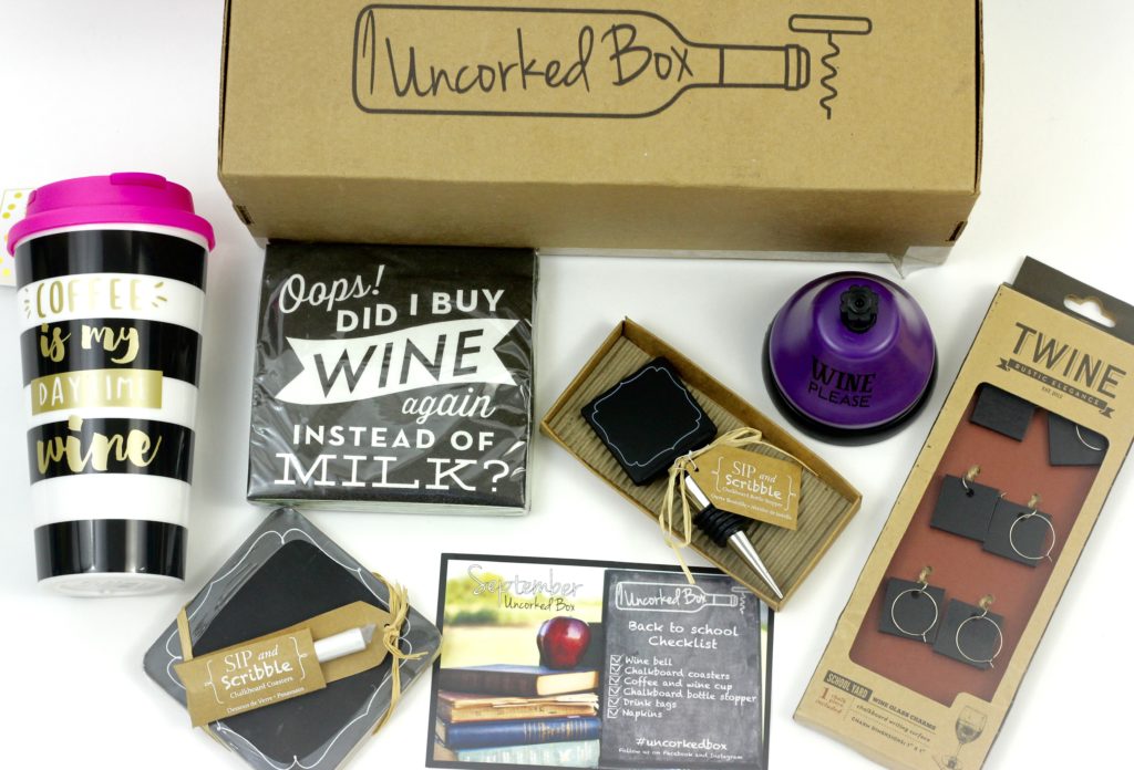 September 2016 Uncorked Box