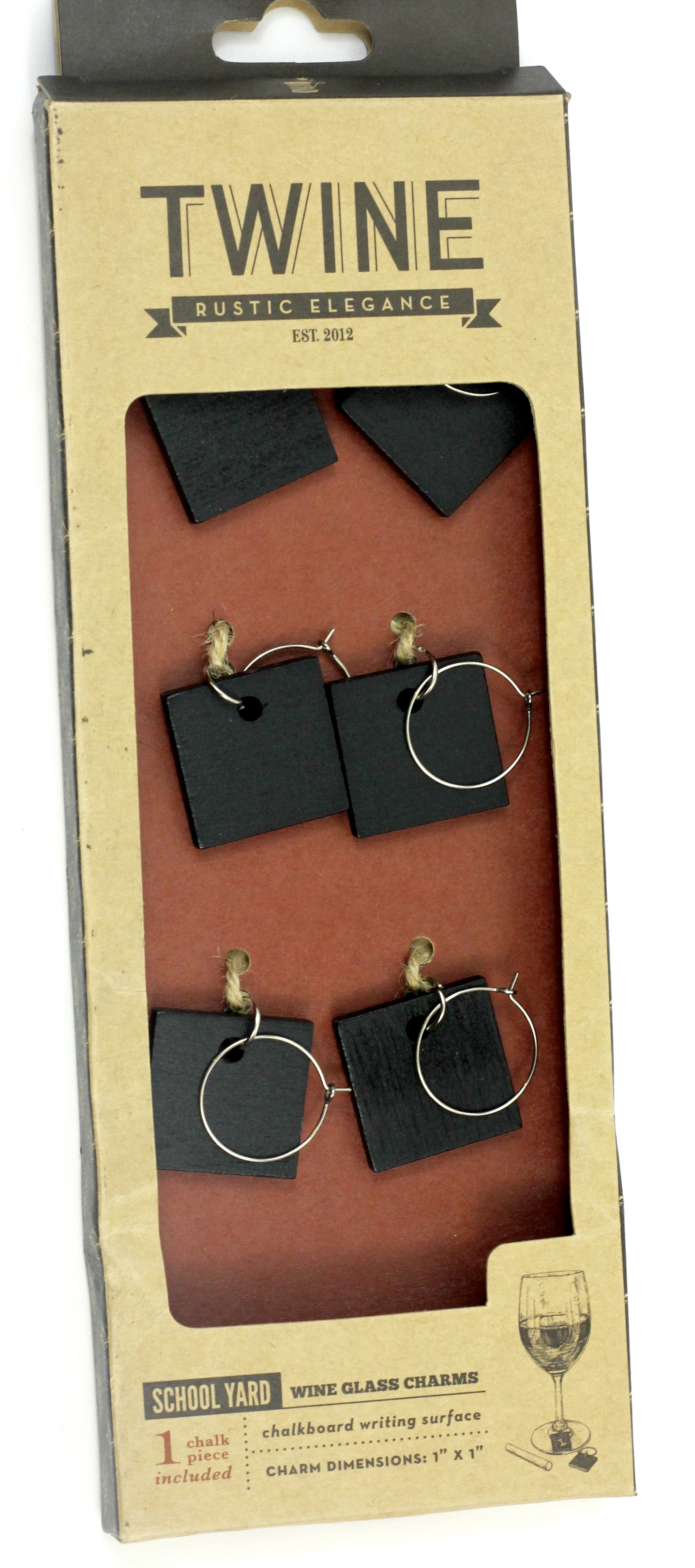 School Yard Wine Glass Charms by Twine 