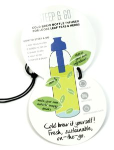 Steep & Go Cold Brew Bottle label