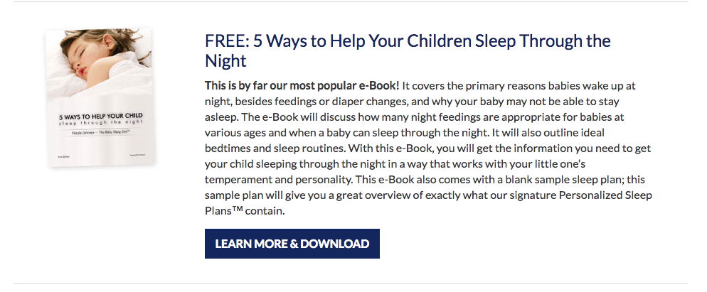 The Baby Sleep Site e-book