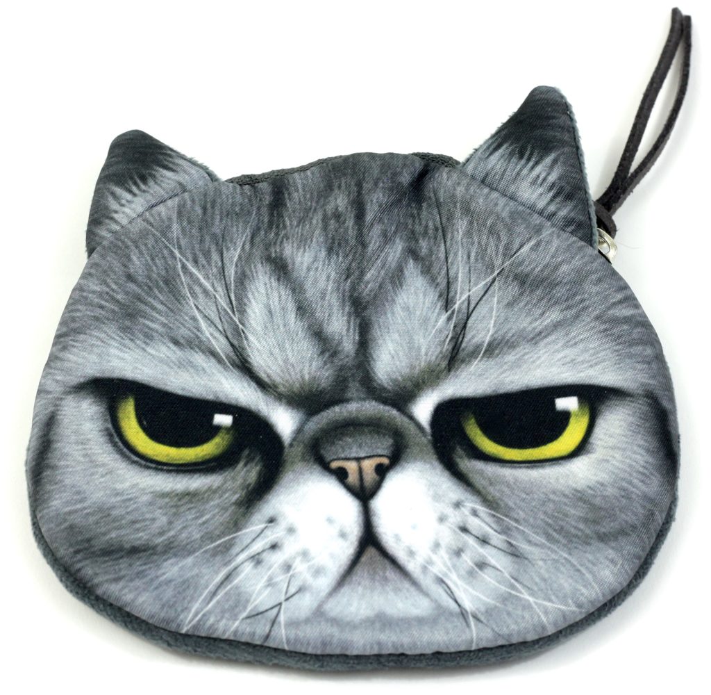 Grouchy Cat Coin Purse