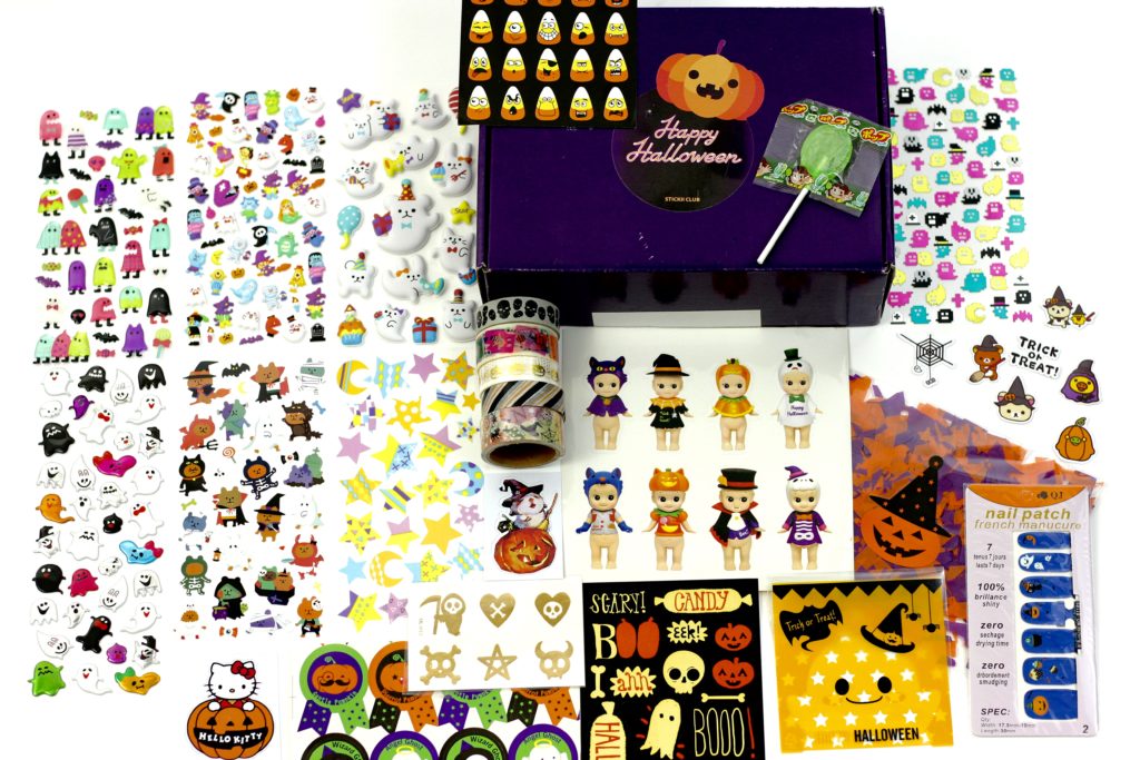 Stickii Club Halloween Special Edition display