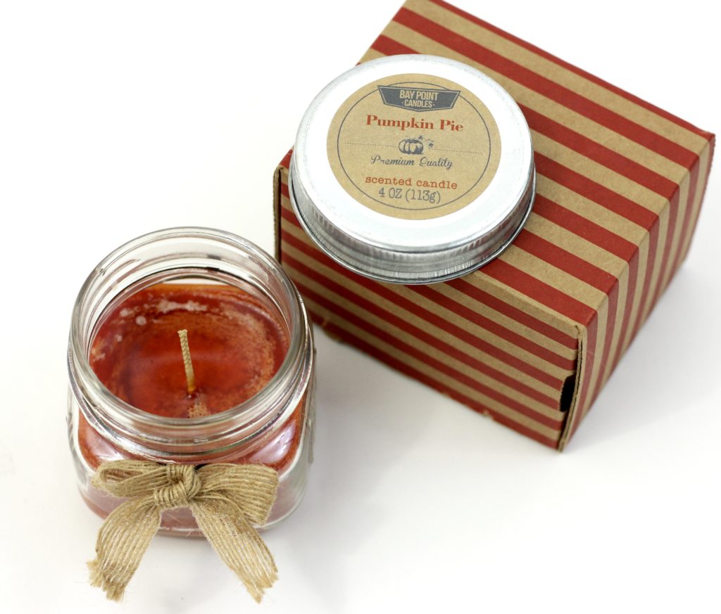 October Peaches & Petals pumpkin candle