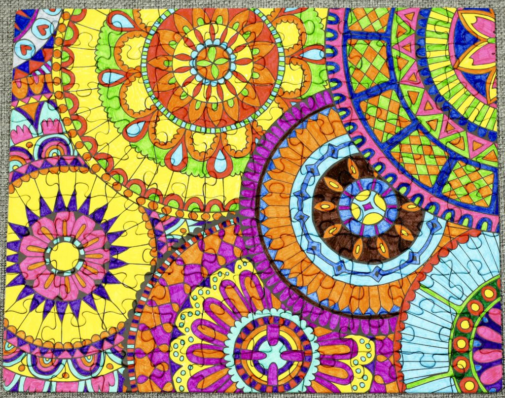 Karmin Creations Mandalas Color-A-Puzzle