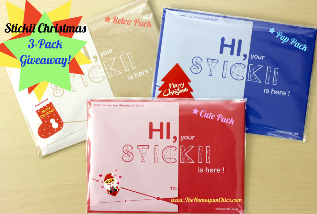 Stickii Club Mega Giveaway + November 2016 Cute Pack Review - The Homespun  Chics