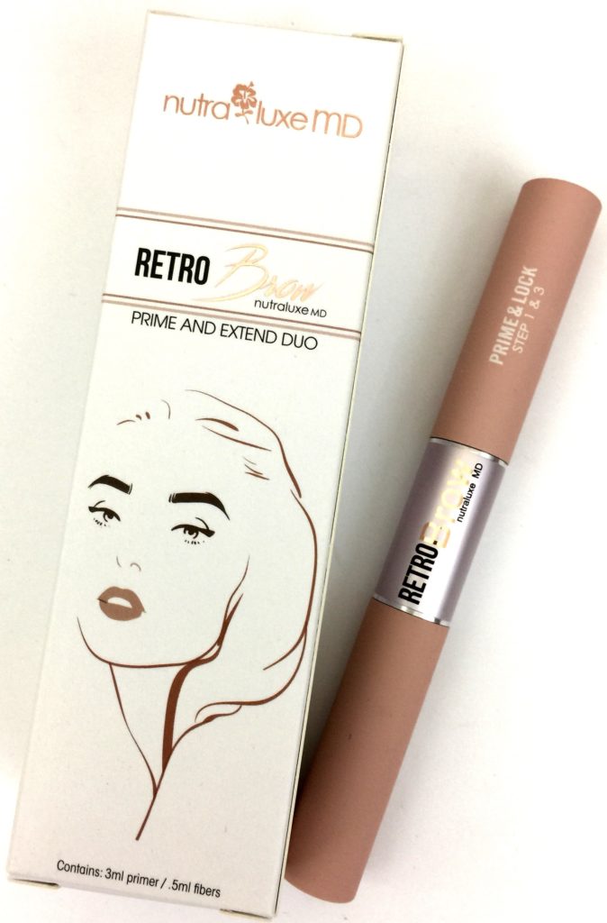 Nutra Luxe Md Retro Brow Prime and Extend Duo