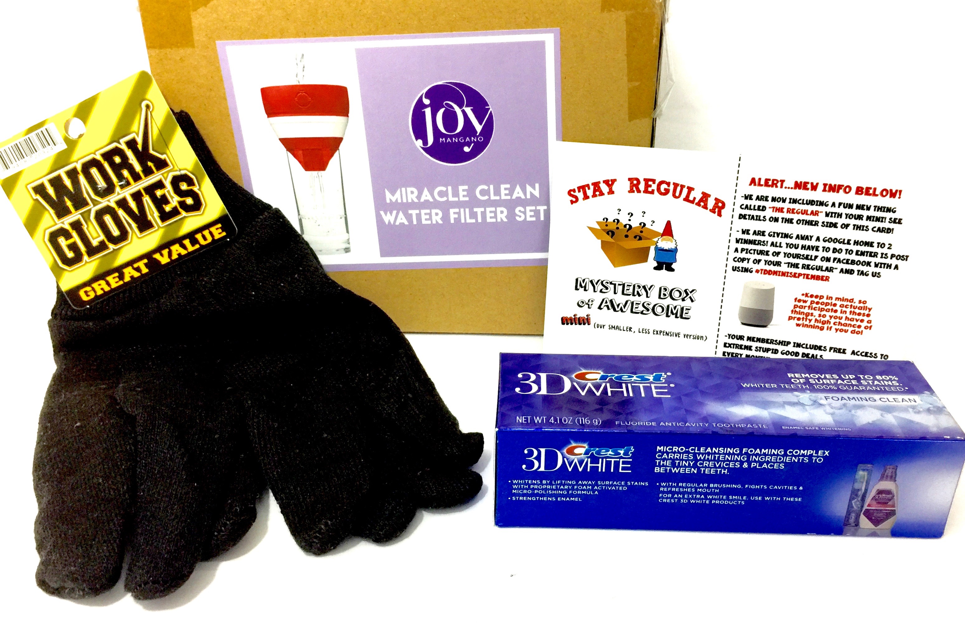 September 2017 Mini Monthly Mystery Box of Awesome Review The