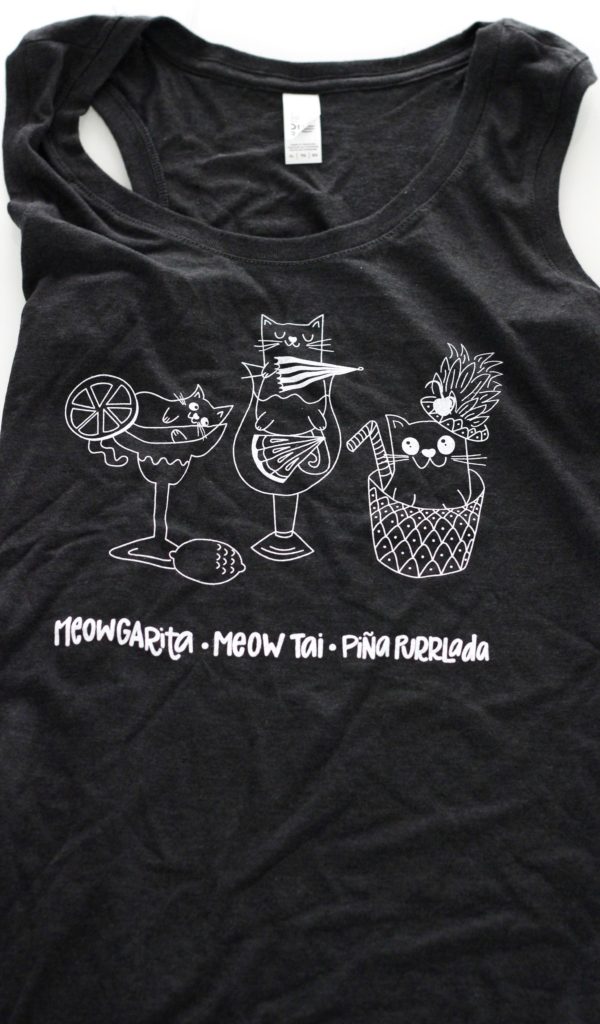 June 2019 Crazy CatLadyBox - Cat Cocktails Tank Top